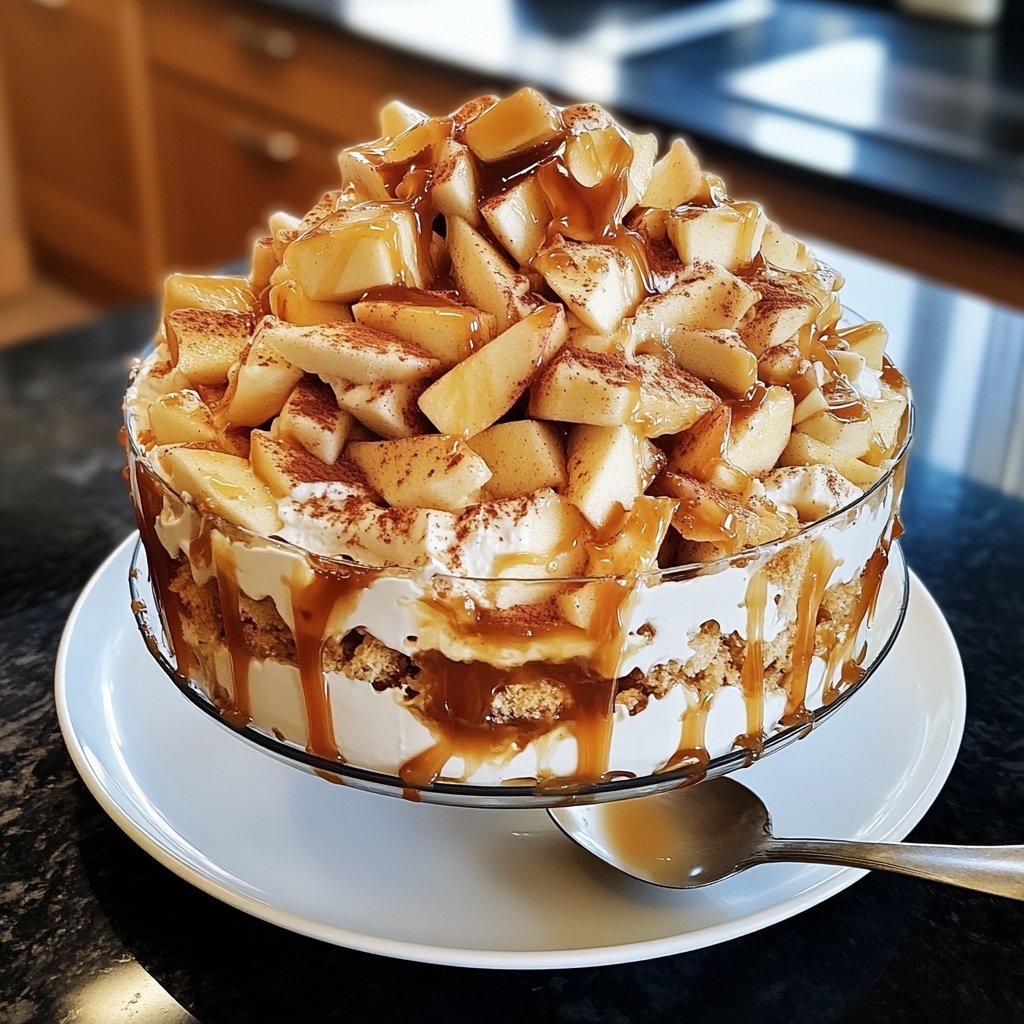 Bratapfel Karamell Trifle