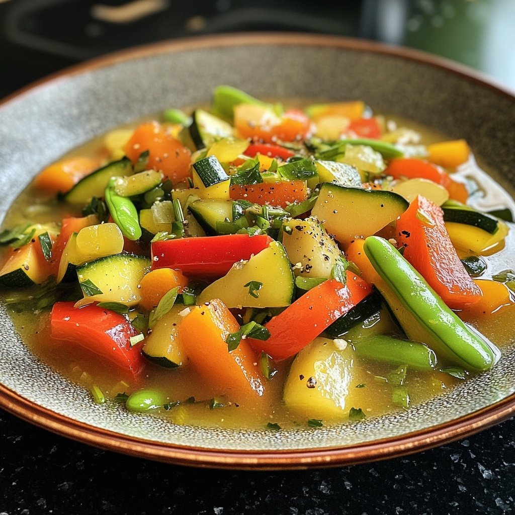 Gemüsepfanne mit Zitronengras