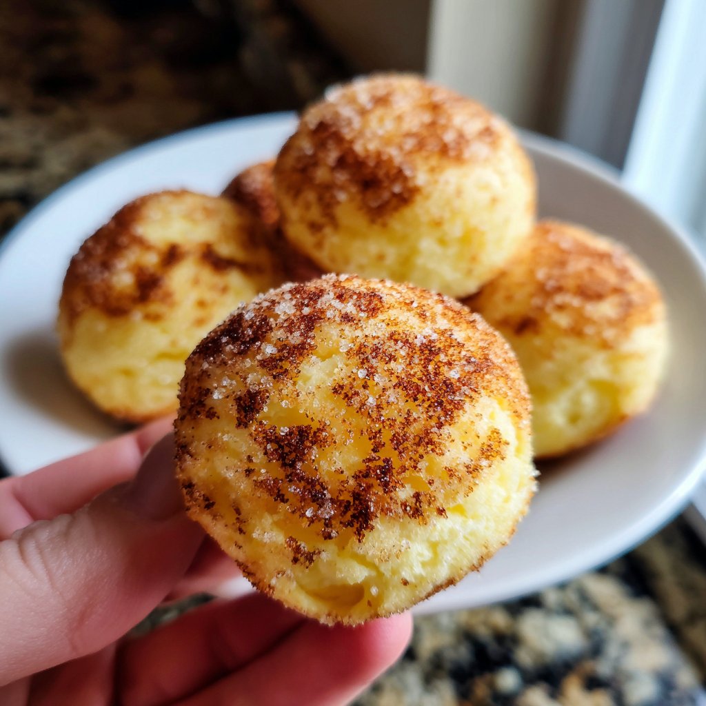 Quarkbällchen mit Zitronenzucker