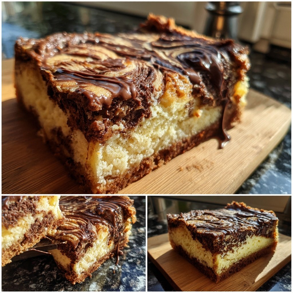 Blechkuchen mit Schoko-Swirl