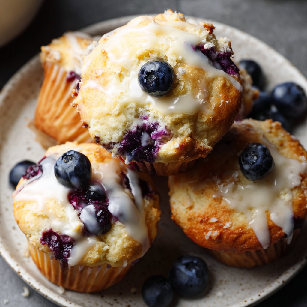 Muffins mit Beeren und Joghurt