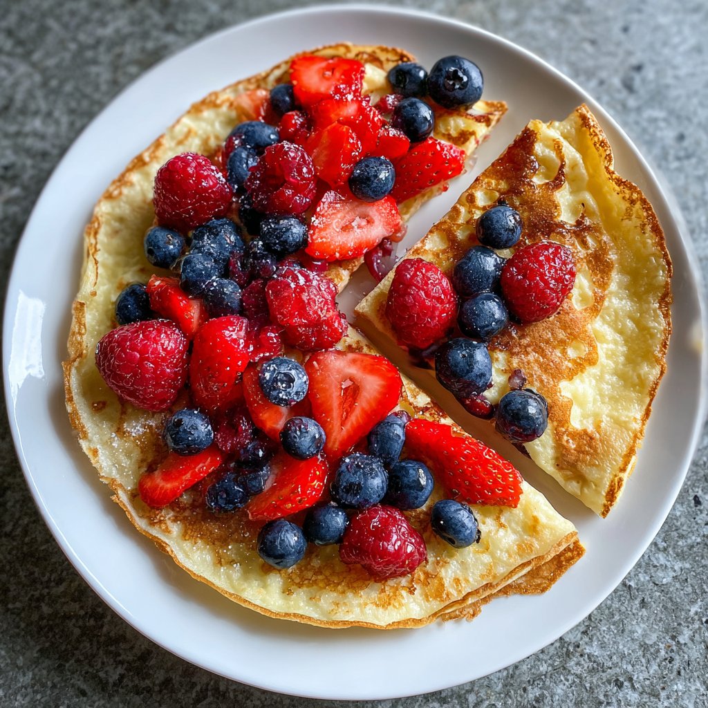Pfannkuchen mit Beerenmix