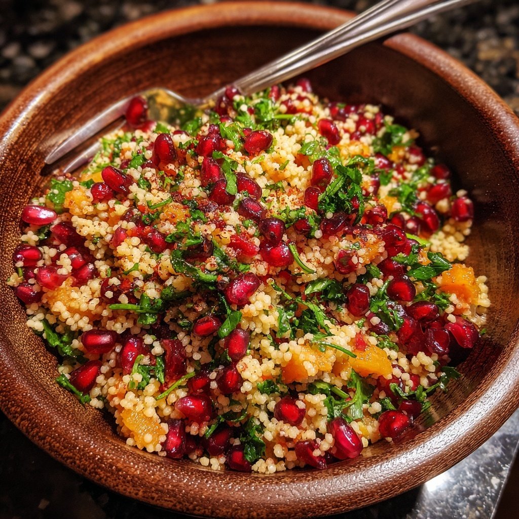 Couscous Salat Mit Granatapfel Zum Grillen