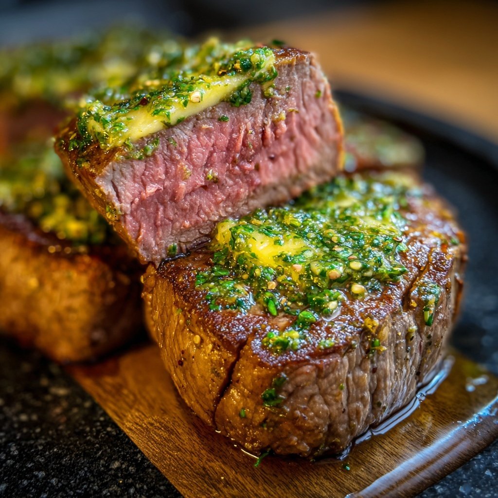 Rinderfilet mit Kräuterbutter