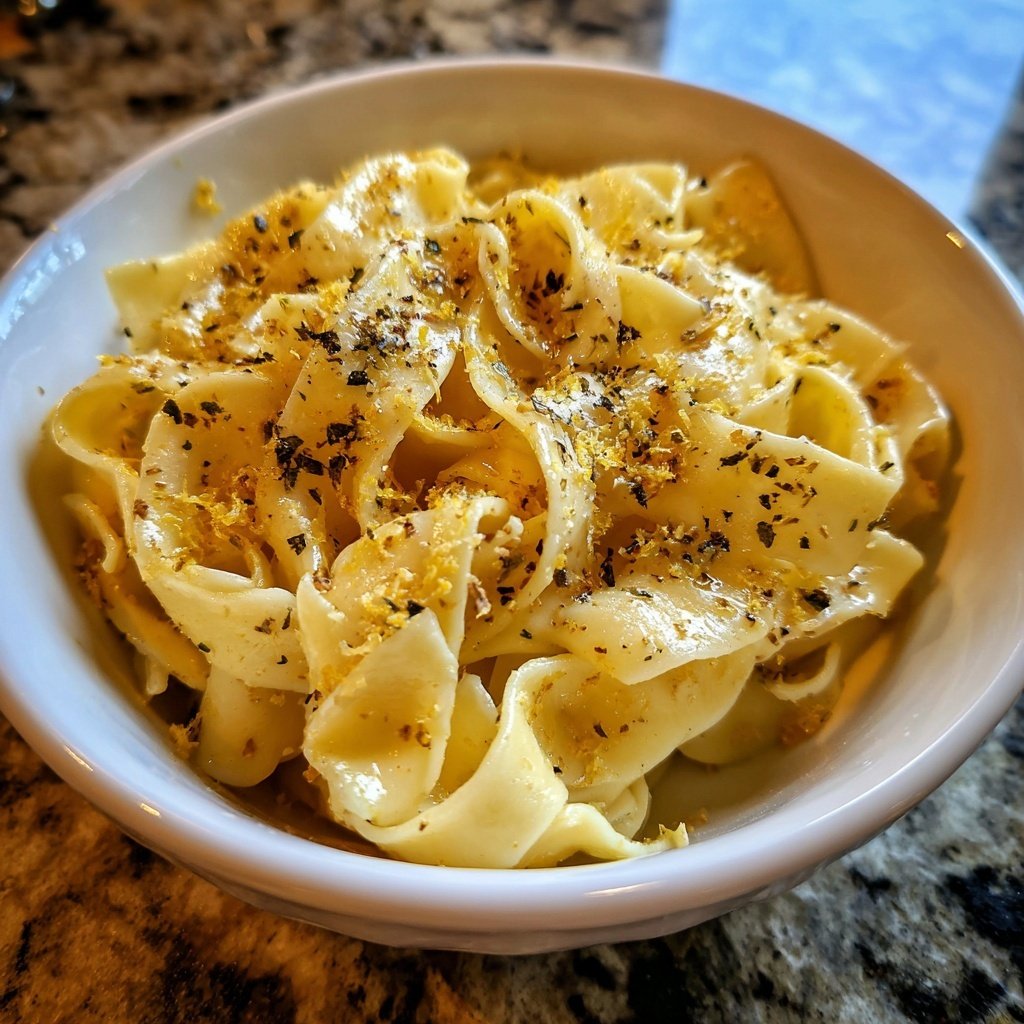 Tagliatelle mit Zitronenbutter